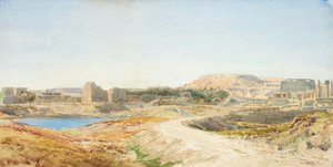 Heiliger See und Ruinen des Tempels von Karnak, ca. 1907-10